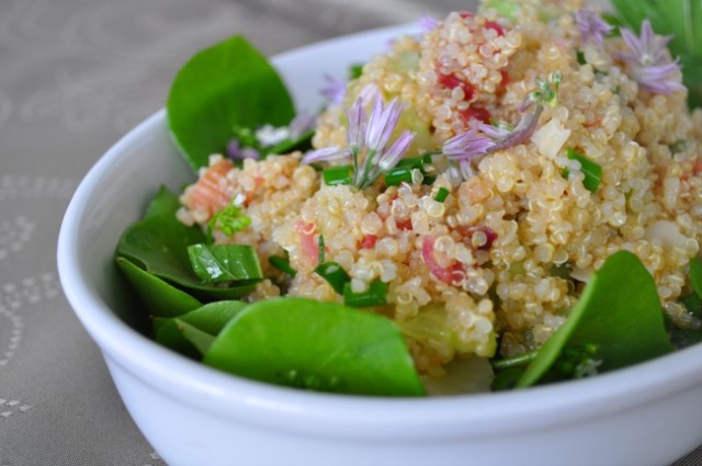 Rhubarb-Quinoa Salad