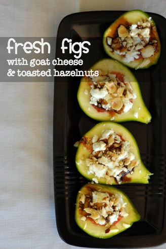 Fresh Figs with Goat Cheese